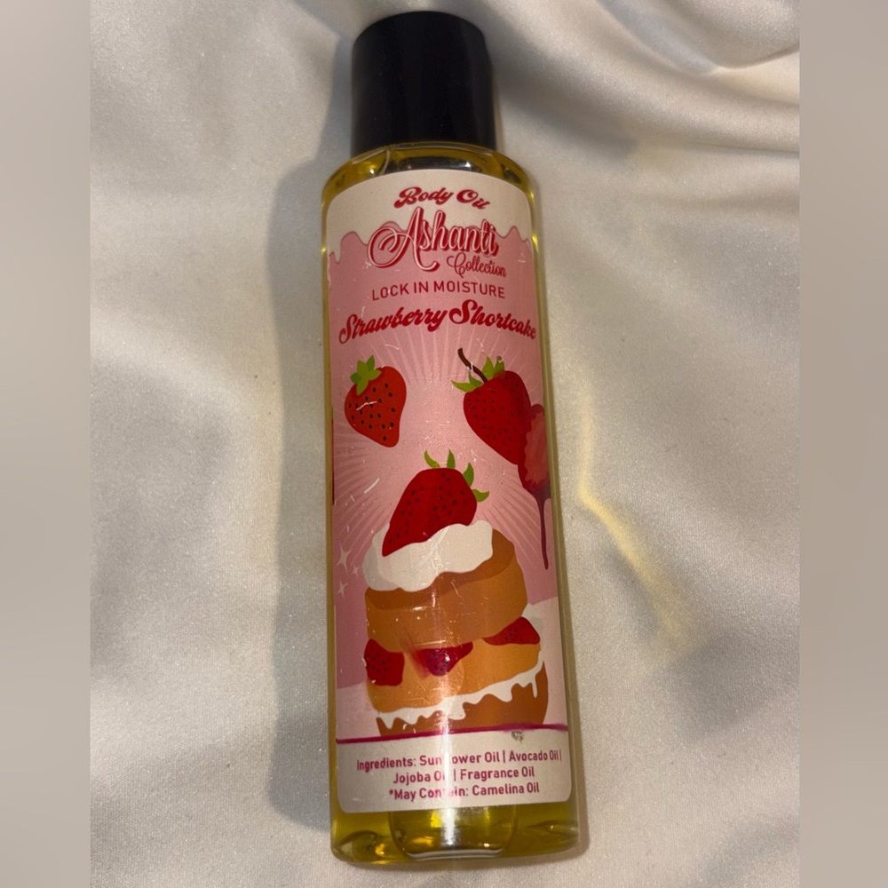 Ashanti Collection Strawberry Shortcake Body Oil 4oz.